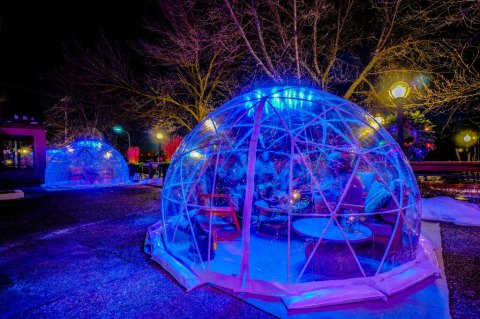 Hang Out In An Igloo At This One-Of-A-Kind Wisconsin Riverfront Patio
