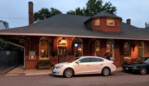 This Historic Virginia Train Depot Is Now A Beautiful Restaurant Right On The Tracks