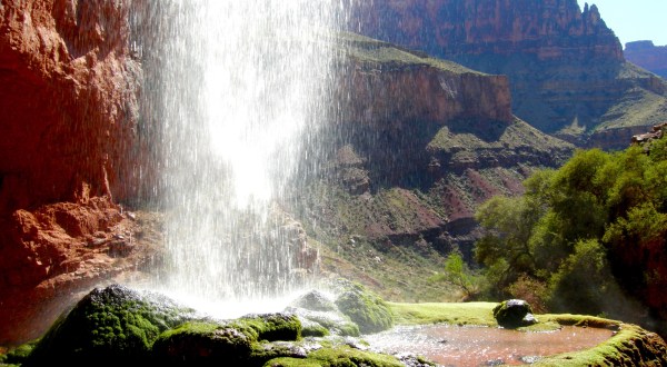 Walk Behind A Waterfall For A One-Of-A-Kind Experience In Arizona