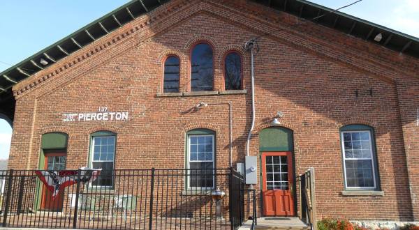 This Historic Indiana Train Depot Is Now A Beautiful Restaurant Right On The Tracks