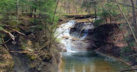 The Enchanting Waterfall Hike Near Cleveland That's Mystifying In The Springtime