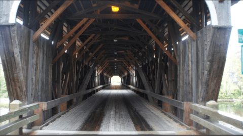 The Story Of New Hampshire's Most Cursed Covered Bridge Will Chill You To The Bone