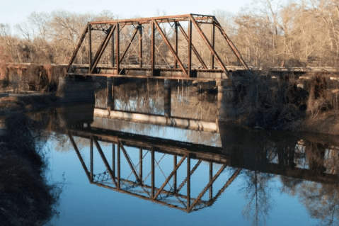America’s Last Remaining Train Trestle Bridge Is Hiding In Small-Town Texas
