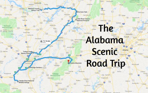 This Scenic Road Trip Will Lead You To 7 Of Alabama's Most Beautiful Places