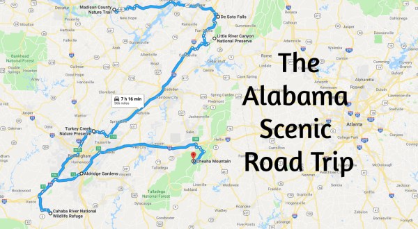 This Scenic Road Trip Will Lead You To 7 Of Alabama’s Most Beautiful Places