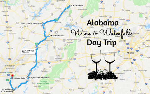 Take A Day Trip To The Best Wine And Waterfalls In Alabama
