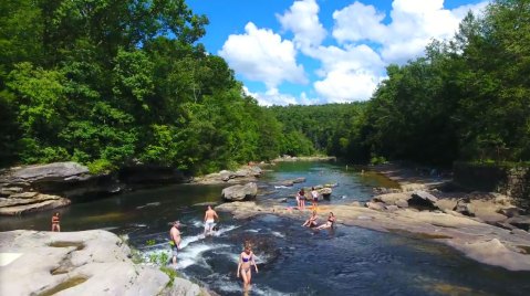 This West Virginia Beach And Waterfall Will Be Your New Favorite Paradise