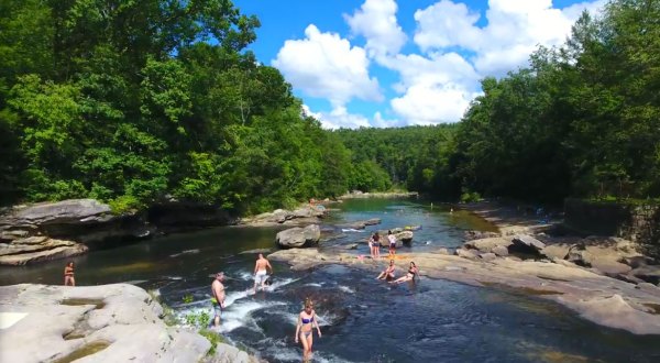 This West Virginia Beach And Waterfall Will Be Your New Favorite Paradise