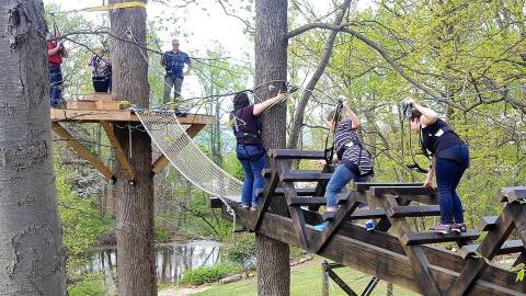 You Can Play Among The Trees At This Treehouse-Themed Adventure Park In Pennsylvania