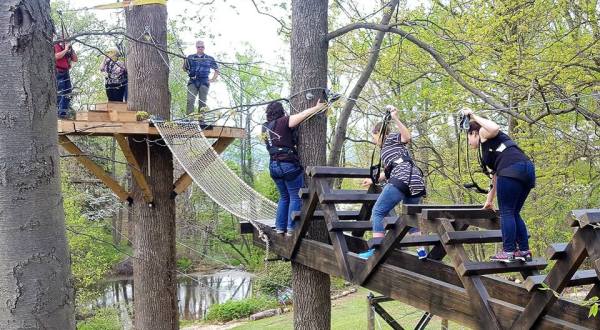 You Can Play Among The Trees At This Treehouse-Themed Adventure Park In Pennsylvania