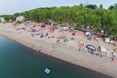 This One Campground Near Pittsburgh Has A Sandy Beach For Plenty Of Fun In The Sun