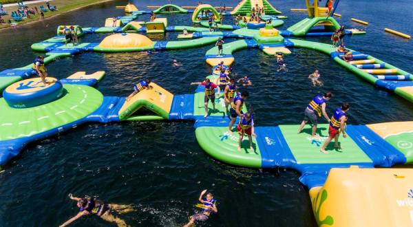 This Giant Inflatable Water Park In South Carolina Proves There’s Still A Kid In All Of Us