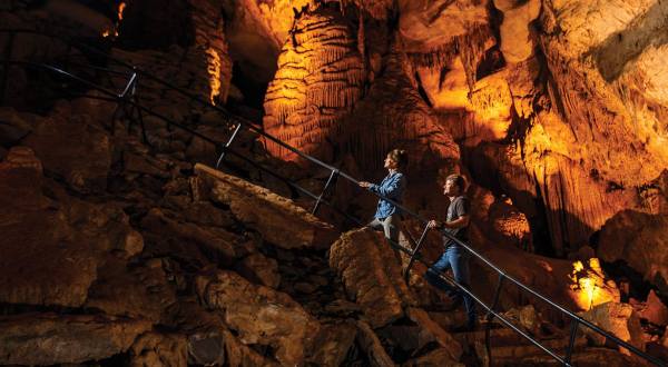 Venture Nearly 350-Feet Deep Below The Earth At These One Of A Kind Caverns Near Nashville