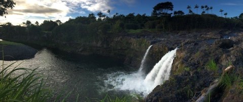 Take This Easy Trail To An Amazing Double Waterfall In Hawaii