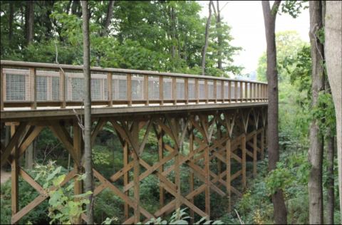 This Beautiful Boardwalk Trail In Indiana Leads To Three Tremendous Treehouses