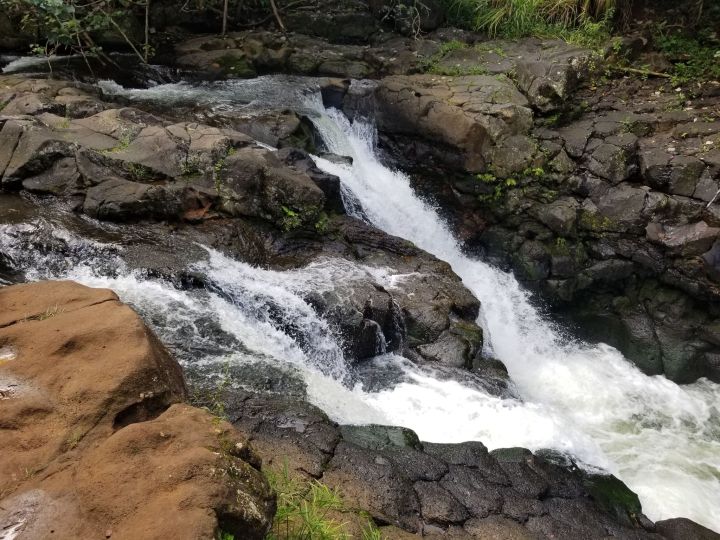 The trail requires some nimbleness, as there are lots of rocks and roots to step over, and the trails leading down to the waterfalls are quite steep. The trail is also extremely muddy after a good rain.