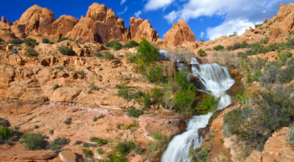 This Stunning Man-Made Waterfall In Utah Is Just Begging To Be Visited