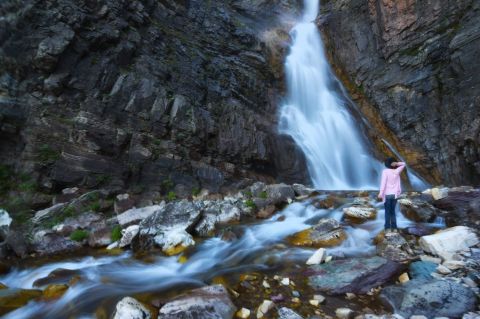 The Hike To This Little-Known Montana Waterfall Is Short And Sweet