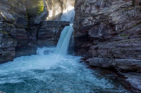 Take This Easy Trail To An Amazing Double Waterfall In Montana
