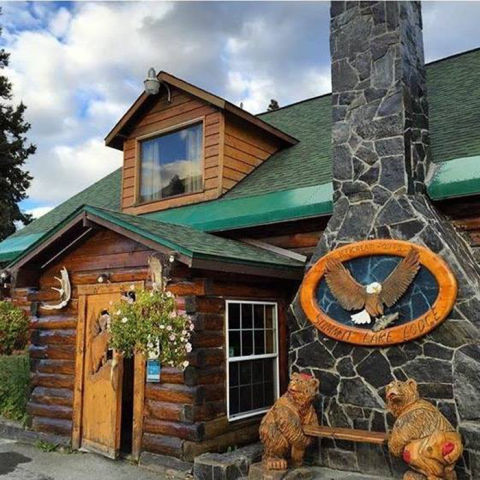 Visit This Beautiful Alaskan Log Lodge Tucked Away In A National Forest