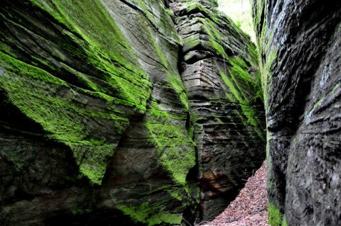 This Little-Known Park Near Cleveland Hides A Natural Sandstone Maze That Leads To A Waterfall