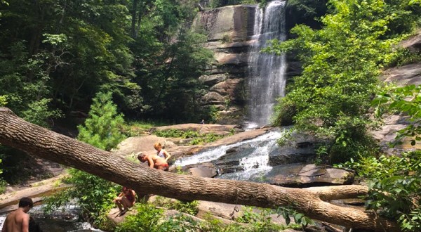 Take This Easy Trail To An Amazing Double Waterfall In South Carolina
