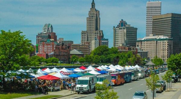 You Could Spend Hours At This Giant Outdoor Marketplace In Rhode Island