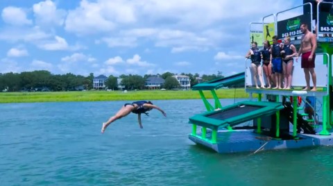 This Floating Mobile Water Park In South Carolina Will Make Your Summer Complete
