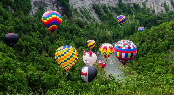 Spend The Day At This Hot Air Balloon Festival Near Buffalo For A Uniquely Colorful Experience