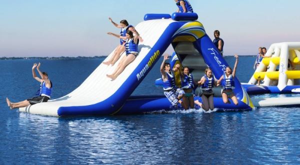 This Giant Inflatable Water Park In Vermont Proves There’s Still A Kid In All Of Us
