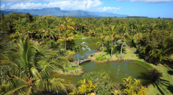 The Unique Botanical Garden In Hawaii With Its Very Own Lagoon