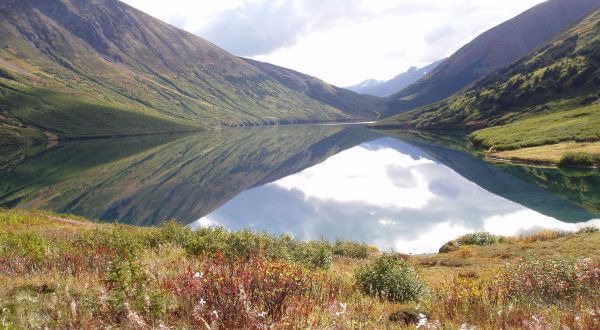 This Exhilarating Hike Takes You To The Most Crystal Blue Lake In Alaska