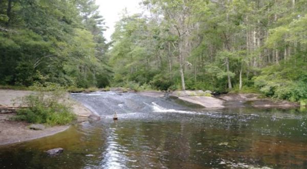 There Is A Slide Waterfall Hiding In Rhode Island And You’ll Want To See It For Yourself