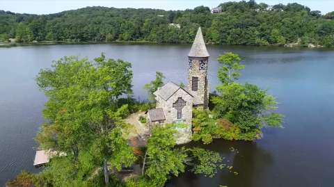 The Tiny Chapel Situated On An Island In New Jersey Is Sure To Captivate You