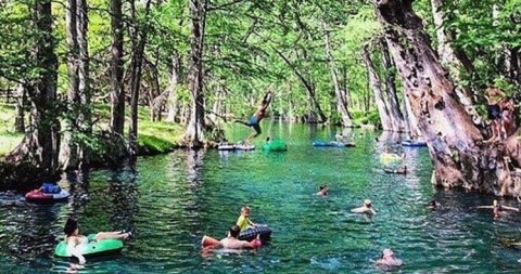 This Hidden Lagoon Near Austin Has Some Of The Bluest Water In The State