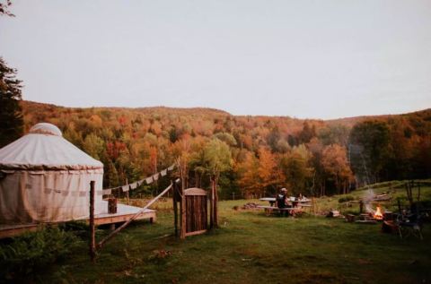 Escape To This One-Of-A-Kind Yurt On A Vermont Goat Farm