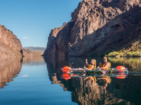 This Glass-Bottom Kayak Tour Will Show You A Side Of Nevada You've Never Seen Before