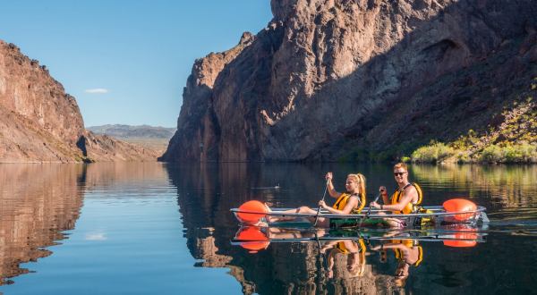This Glass-Bottom Kayak Tour Will Show You A Side Of Nevada You’ve Never Seen Before
