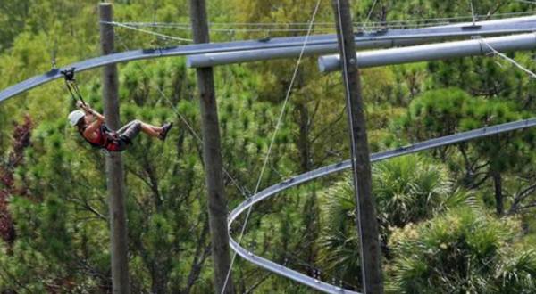 The Only Zip Line Roller Coaster In The Country Can Be Found Right Here In Florida