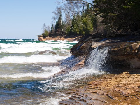 This Michigan Beach And Waterfall Will Be Your New Favorite Paradise