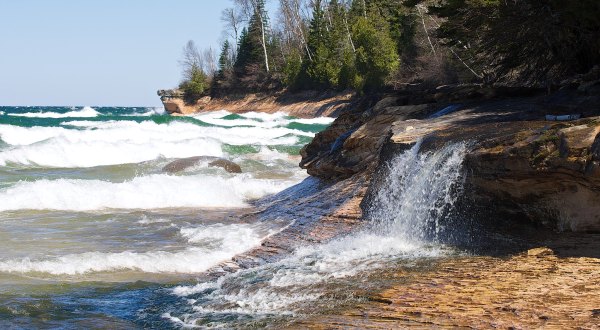 This Michigan Beach And Waterfall Will Be Your New Favorite Paradise