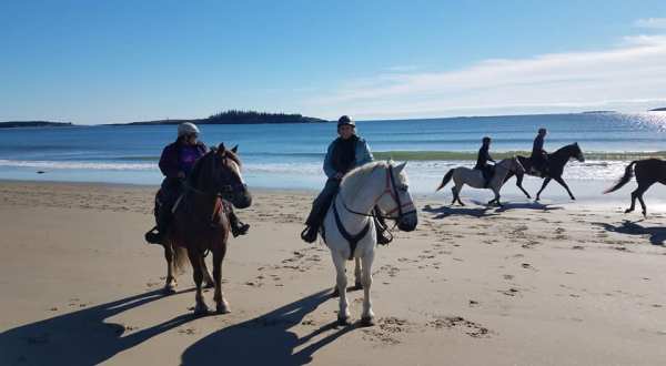 Ride Off Into The Sunset On This Guided Horseback Adventure In Maine
