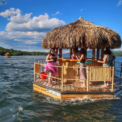 A Trip To This Floating Tiki Bar In Michigan Is The Ultimate Way To Spend A Summer’s Day
