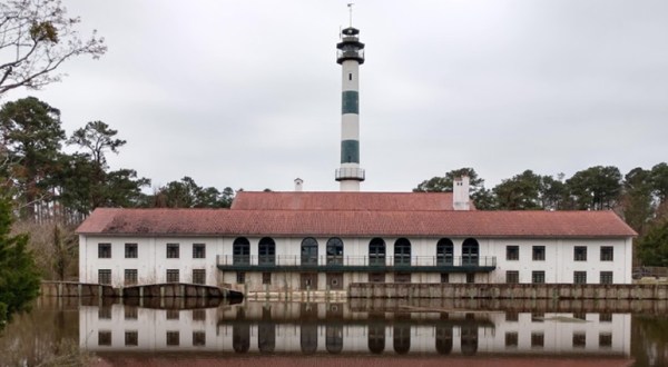 The Forgotten Lodge And Tower That Sits Empty On The Largest Natural Lake In North Carolina