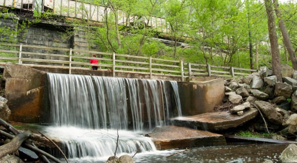 Patapso Valley State Park In Maryland Has Swinging Bridges, Ruins, Camping, Waterfalls, And Trails