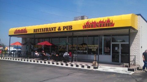 The Racing-Themed Restaurant In Indiana That Has The Best BBQ Buffet In The Midwest