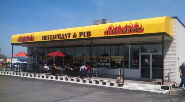 The Racing-Themed Restaurant In Indiana That Has The Best BBQ Buffet In The Midwest