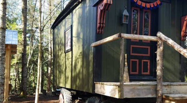 Spend A Mystical Night In This Colorful Gypsy Wagon In Vermont