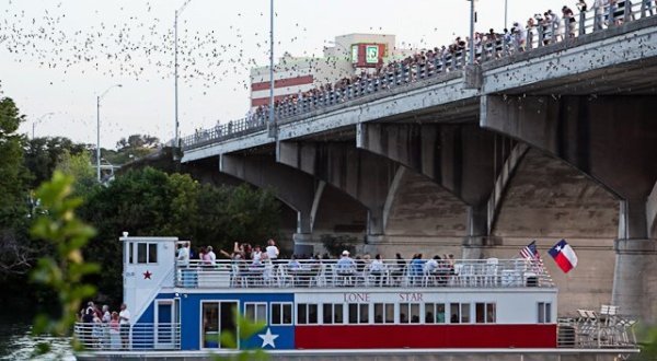Watch Millions Of Bats Fill The Night Sky On This Sunset Riverboat Cruise In Texas