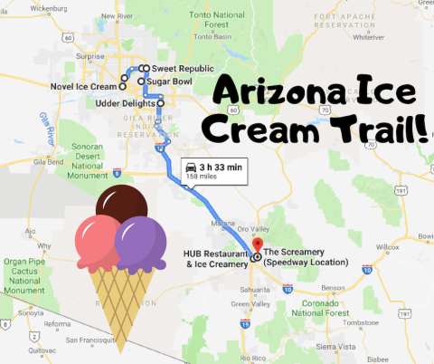 This Mouthwatering Ice Cream Trail In Arizona Is All You've Ever Dreamed Of And More